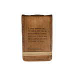 ***It Begins to Shine Mini Signature Leather Journal - Maple