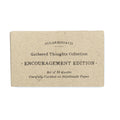 50 Gathered Thoughts of Encouragement on Handmade Paper
