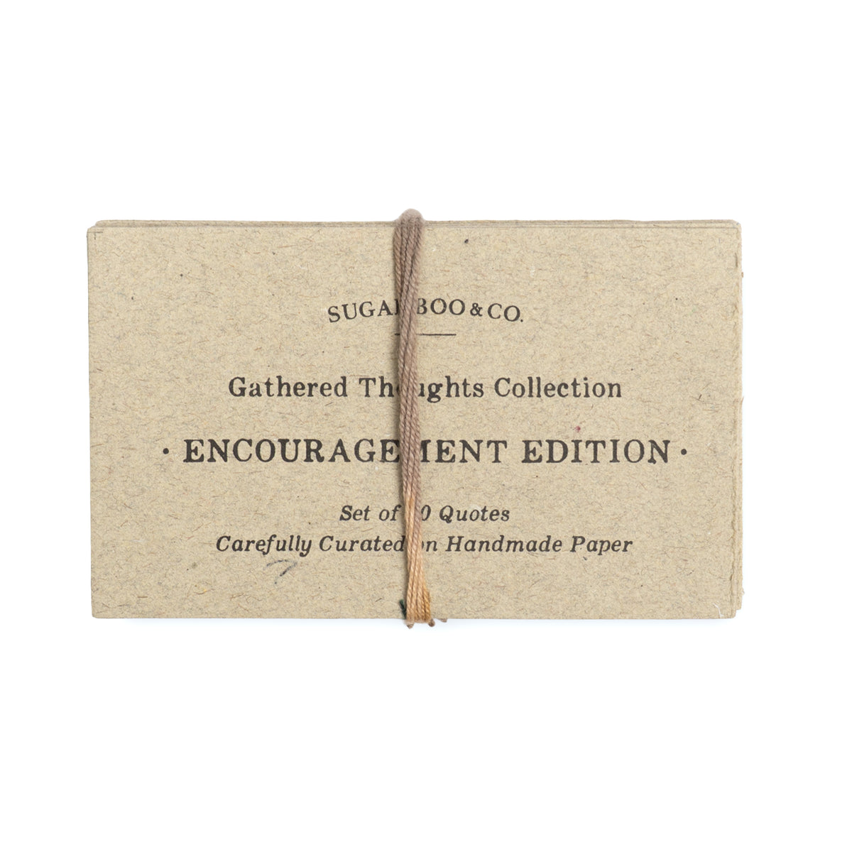 50 Gathered Thoughts of Encouragement on Handmade Paper