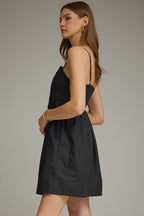Mini Dress Featuring Pleated Bodice