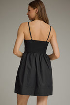 Mini Dress Featuring Pleated Bodice