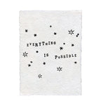 ***Everything Is Possible Handmade Paper Print - 12x16