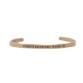 ***Strength And Patience Brass Cuff