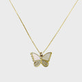 Mother of Pearl Butterfly Necklace