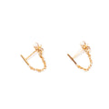 Gold Plated Bar Chain Studs
