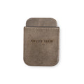 ***Feeling Lucky Leather Playing Card Case - Stone