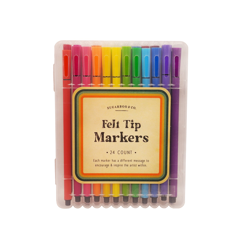 Felt Tip Markers - 24 count