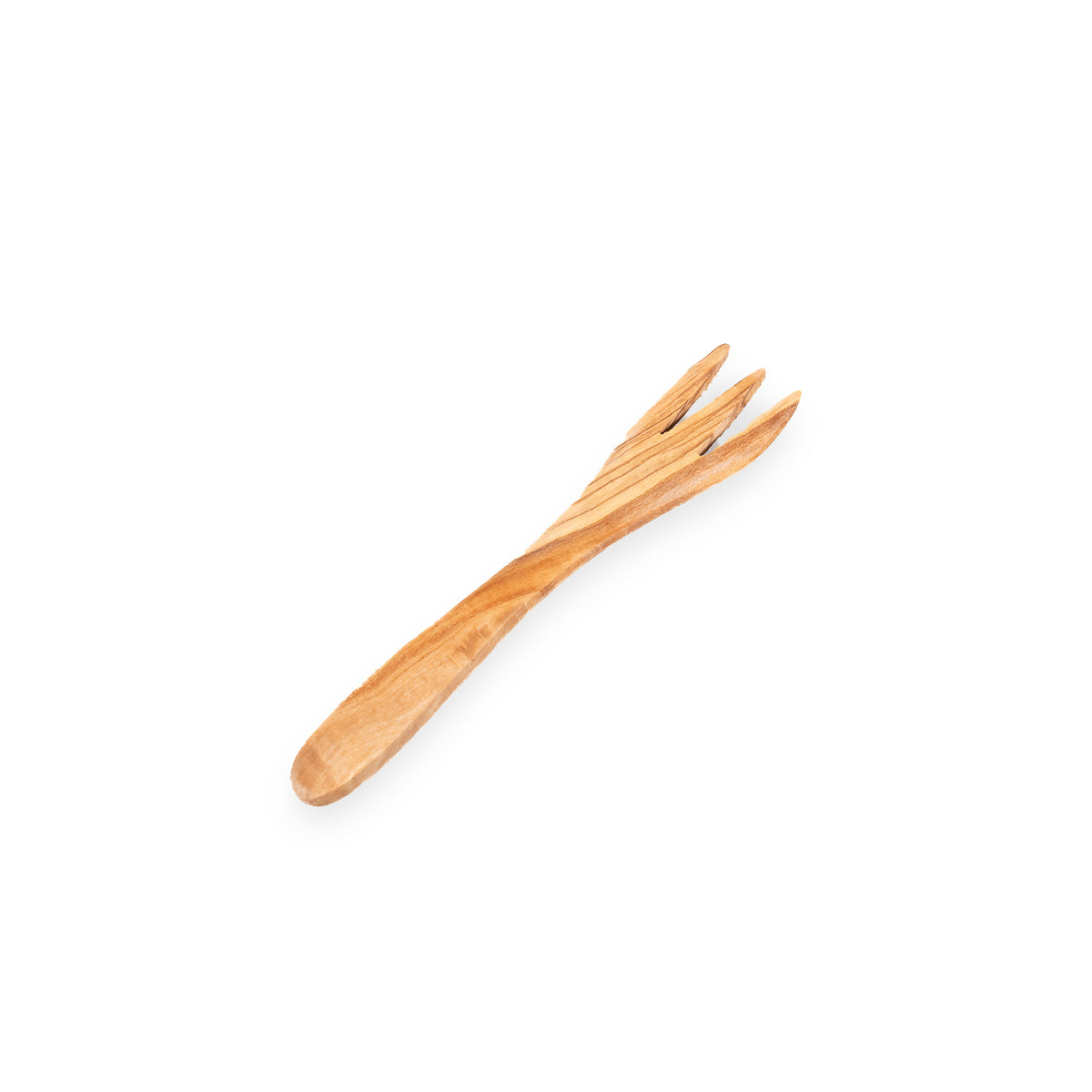 Olive Wood Appetizer Fork 5.5"