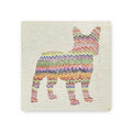 Frenchie With Zig Zags Art Tile