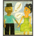 French People Talking Art Print