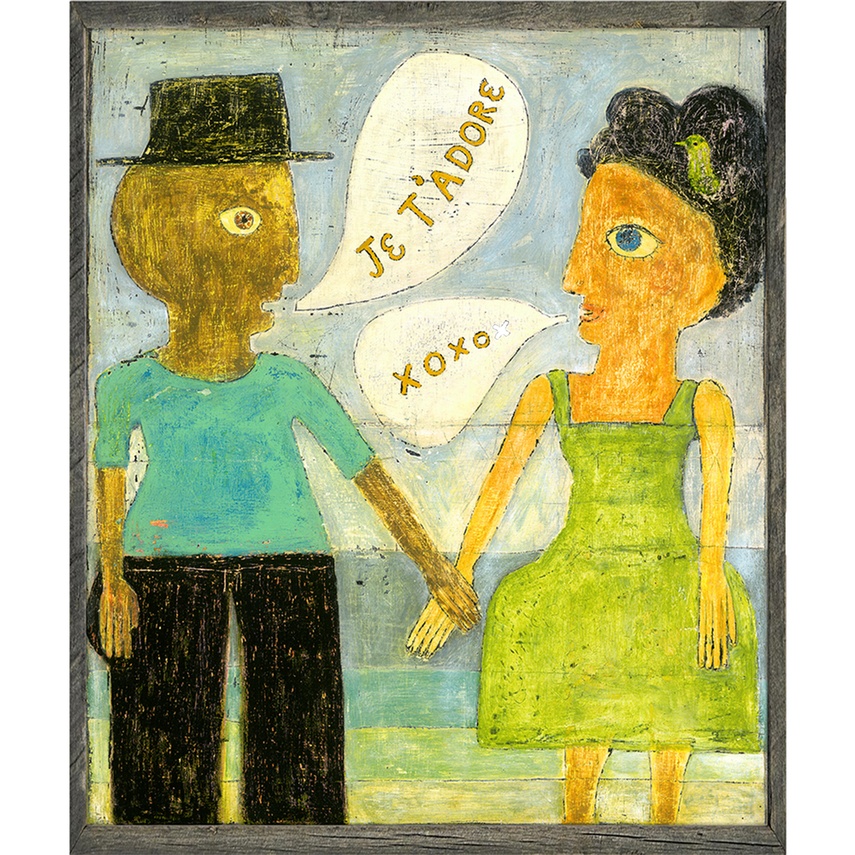 French People Talking Art Print