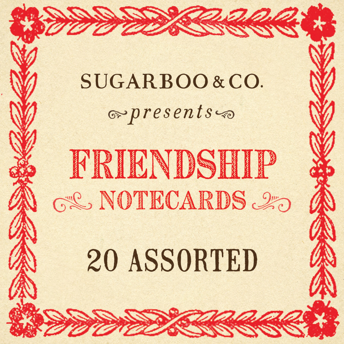 Friendship Notecards - Assorted Set of 20