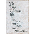 Faith Truth Love Art Print - Gallery Wrap