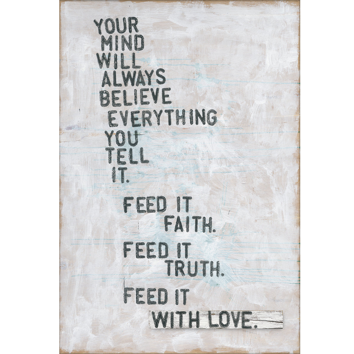 Faith Truth Love Art Print - Gallery Wrap