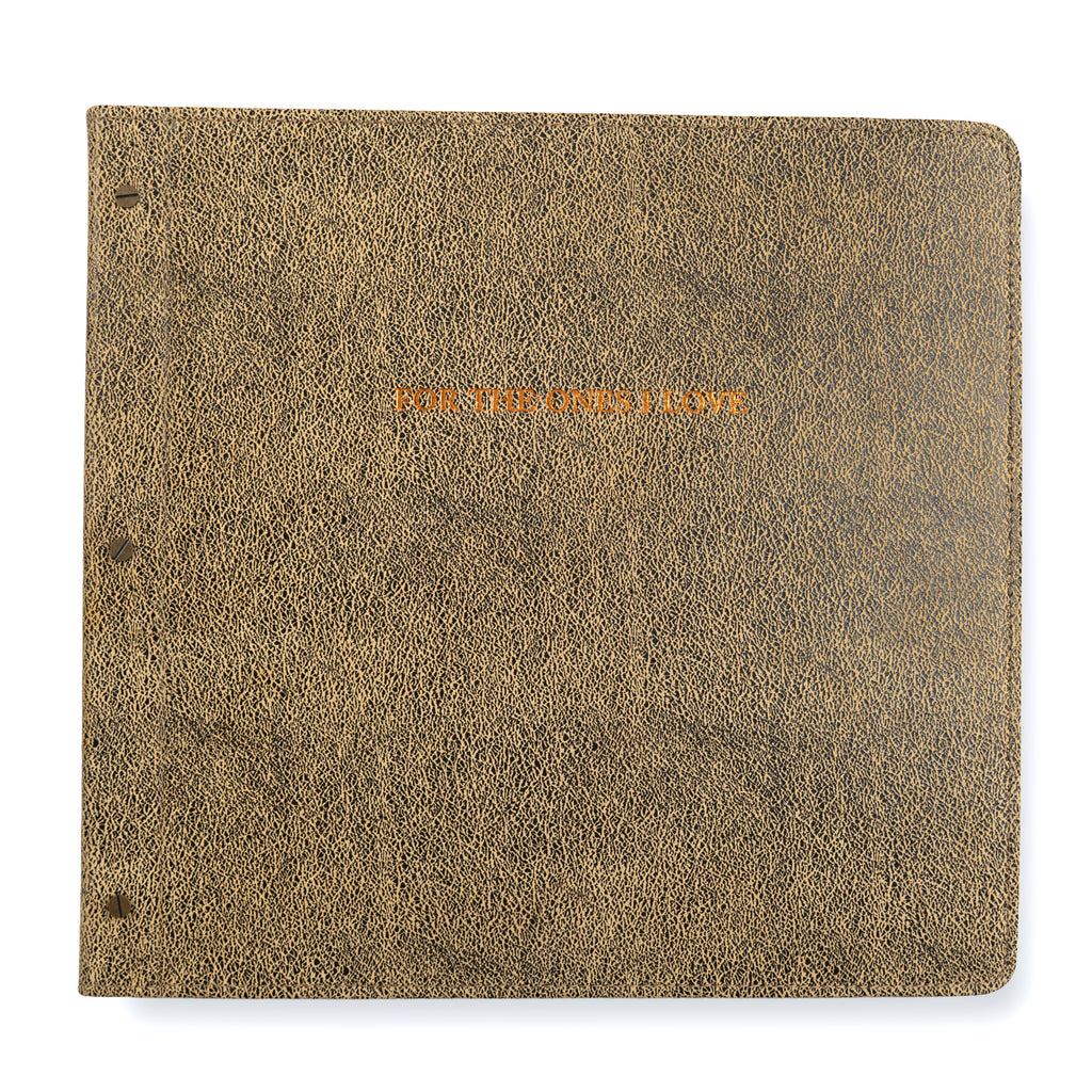 ***For the Ones I Love Leather Photo Keeper 13x13