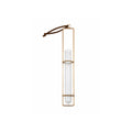 Brass Hanging Glass Tube Vase