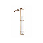 Brass Hanging Glass Tube Vase