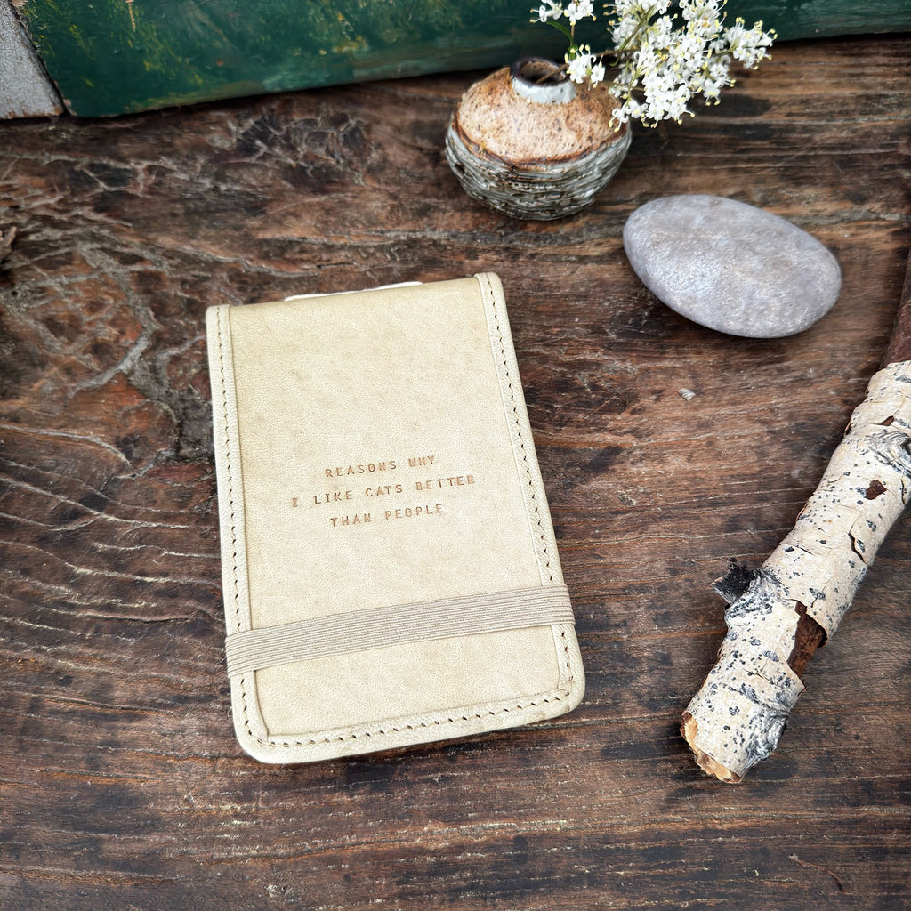 Mini Signature Leather Journals - Honey