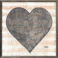 Grand Couer Art Print - Grey Wood