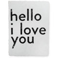 ***Hello I Love You Handmade Paper Print - 12x16