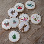 Butterfly Embroidery Hoop Collection - Pink & Yellow Wing - 4in