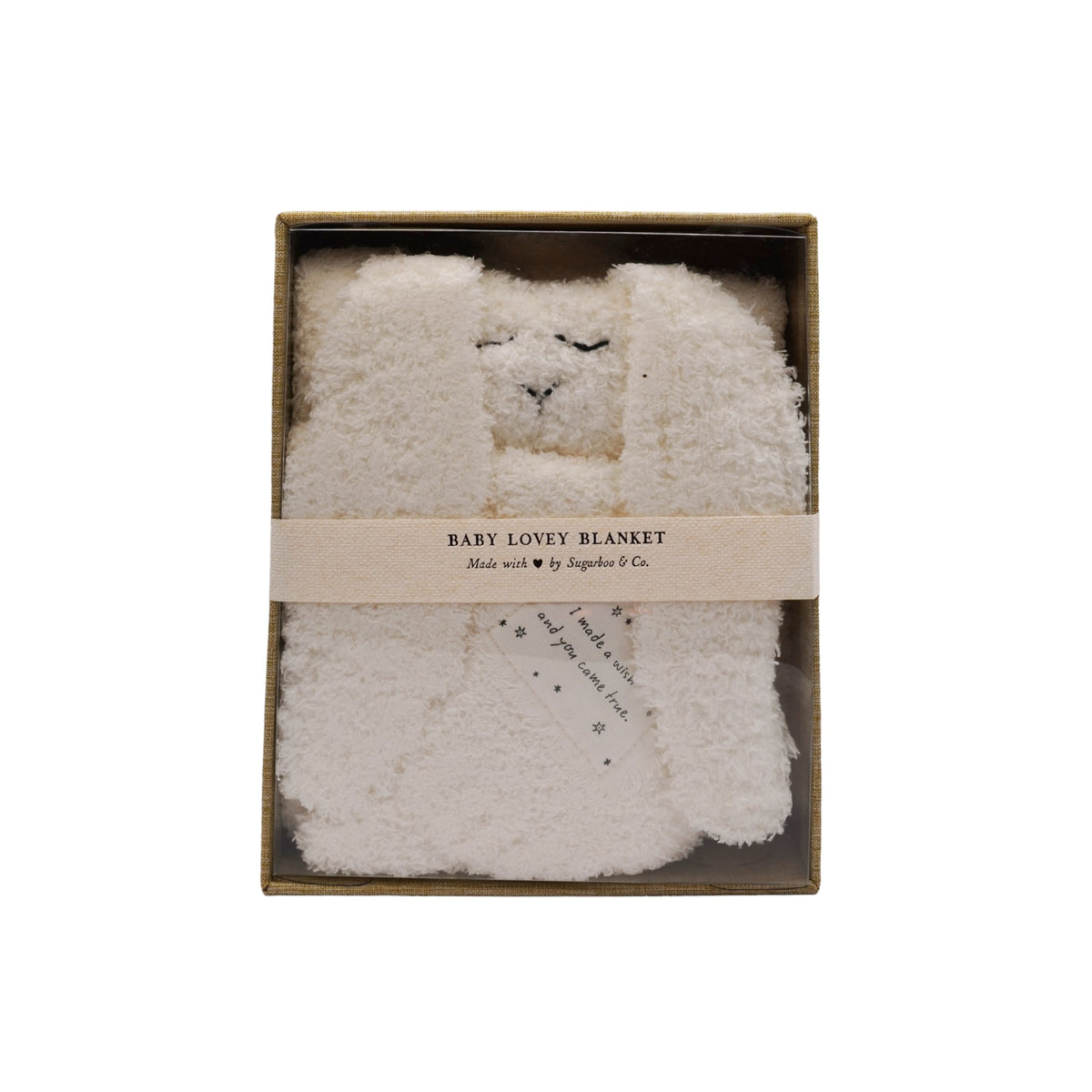 I made a wish and you came true Bunny Baby Lovey Blanket