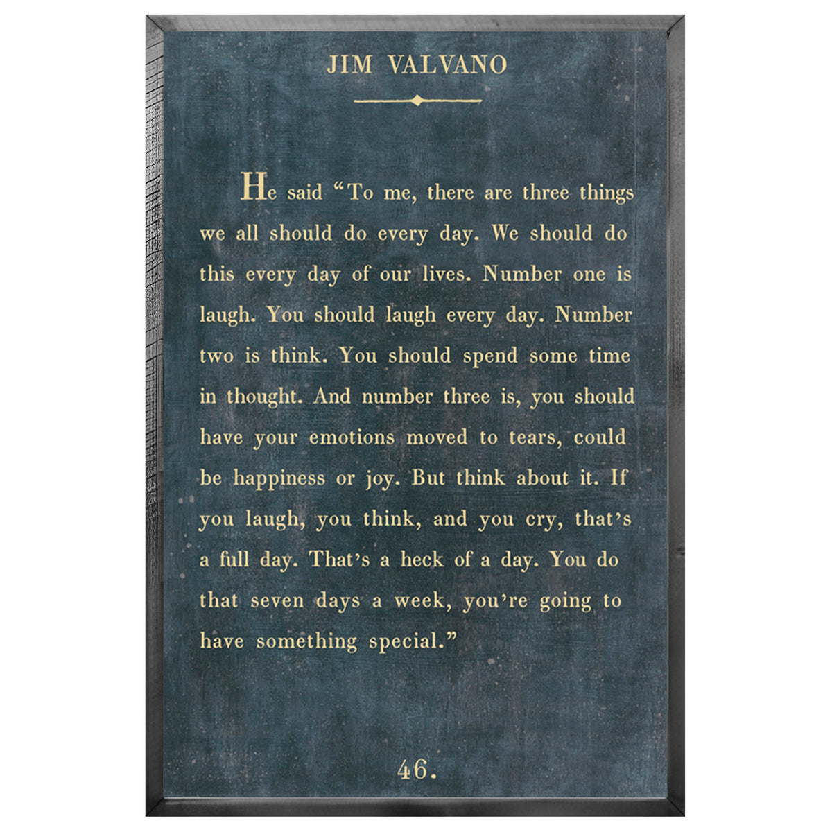 Jim Valvano Art Print - Grey Wood