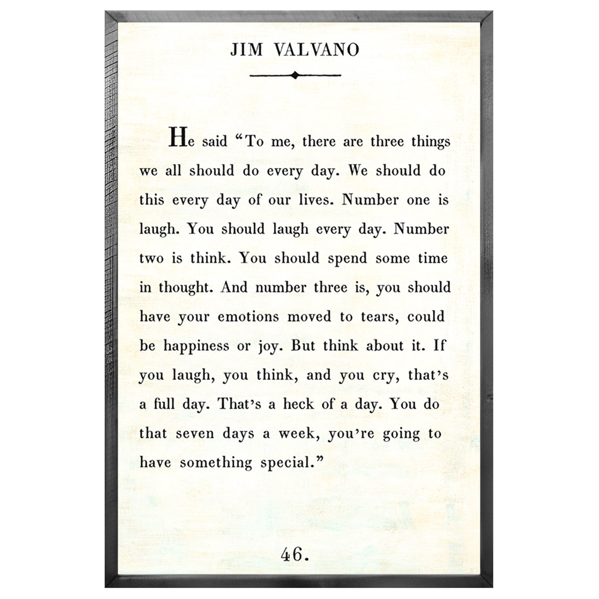 Jim Valvano Art Print - Grey Wood