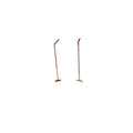 Gold Plated Black Stone Bar Threaders