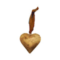 Medium Heart with Brass Finish and Kantha Hanger