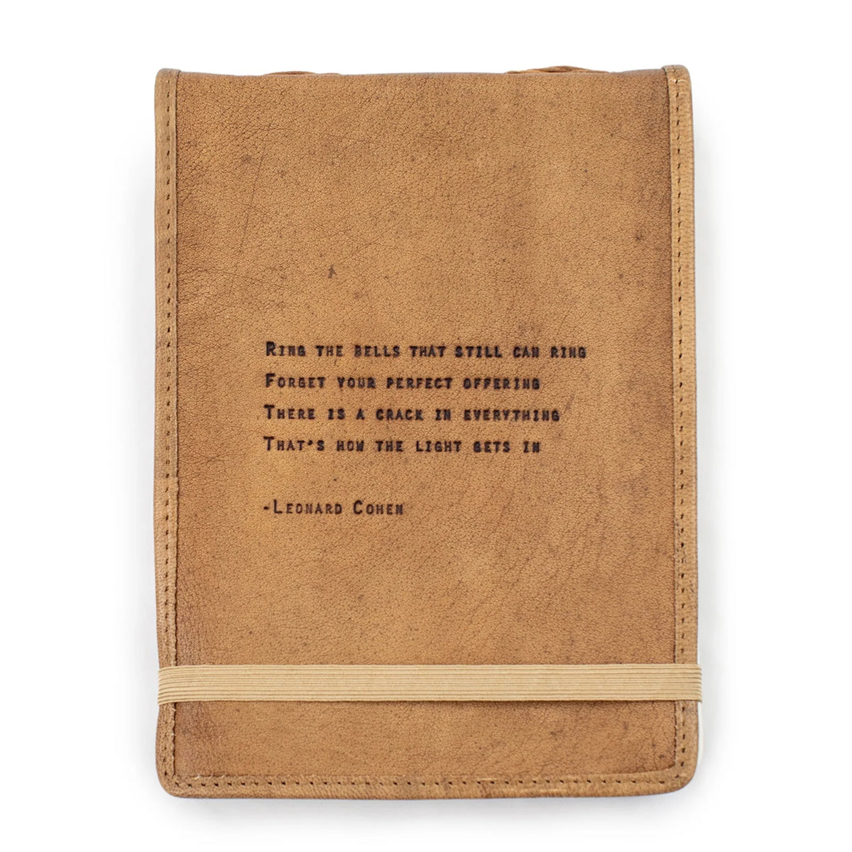 ***Ring The Bells Signature Leather Journal - Maple