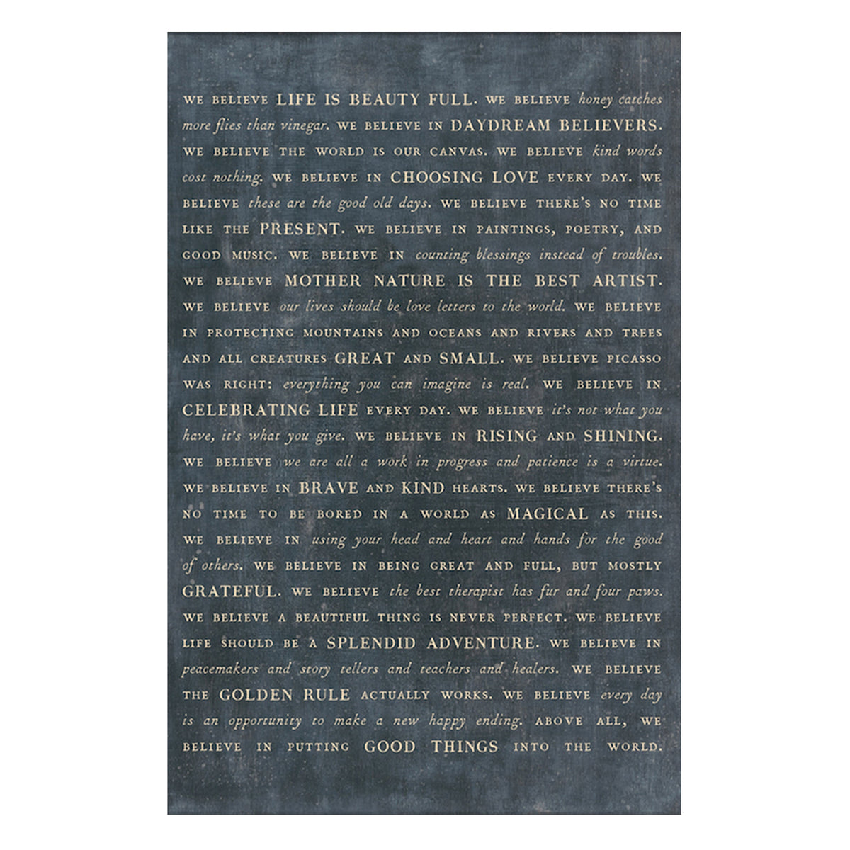 Sugarboo Manifesto Art Print - Gallery Wrap
