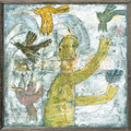 Man Juggling Birds Art Print
