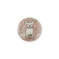Frenchie Round Decoupage Plate - 4in