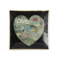 ***Choose Love Square Decoupage Plate 10x10