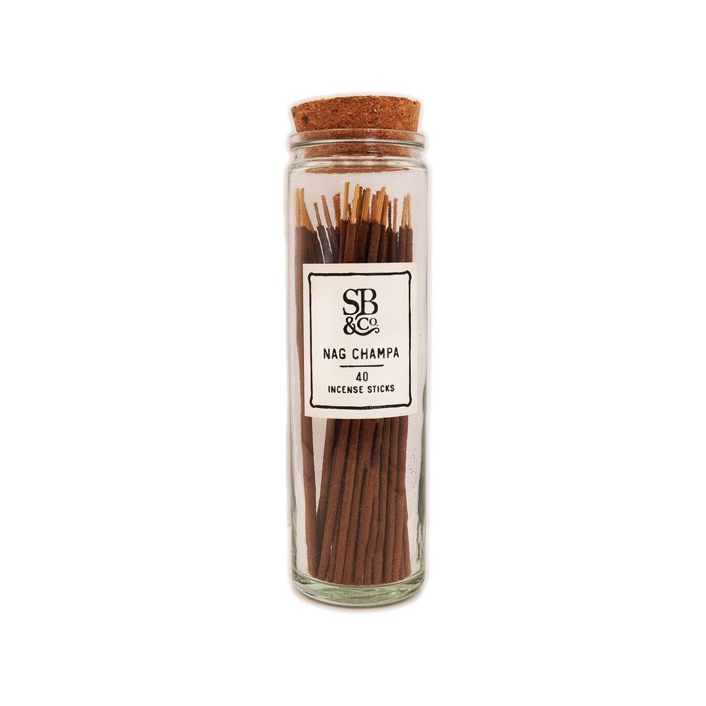 Nag Champa Incense in Glass Jar