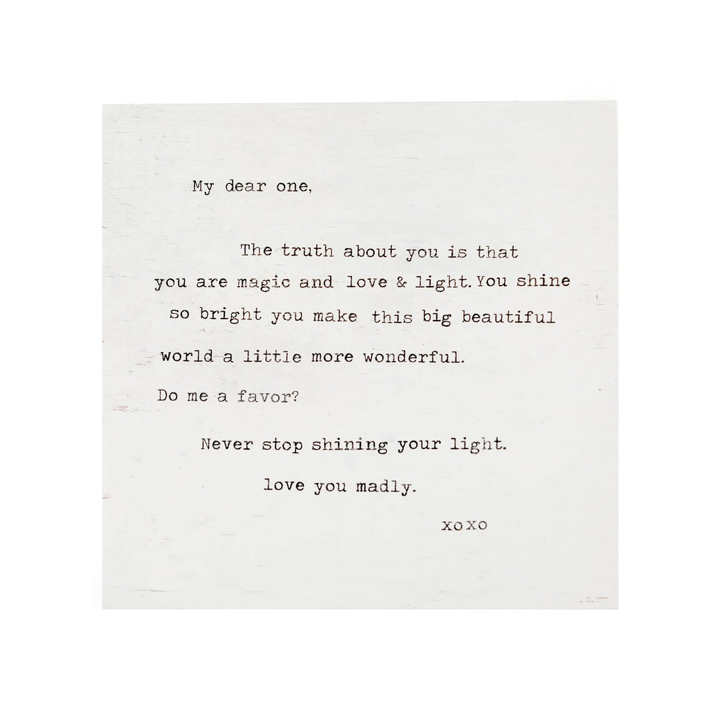 Never Stop Shining Art Poster - 8x8