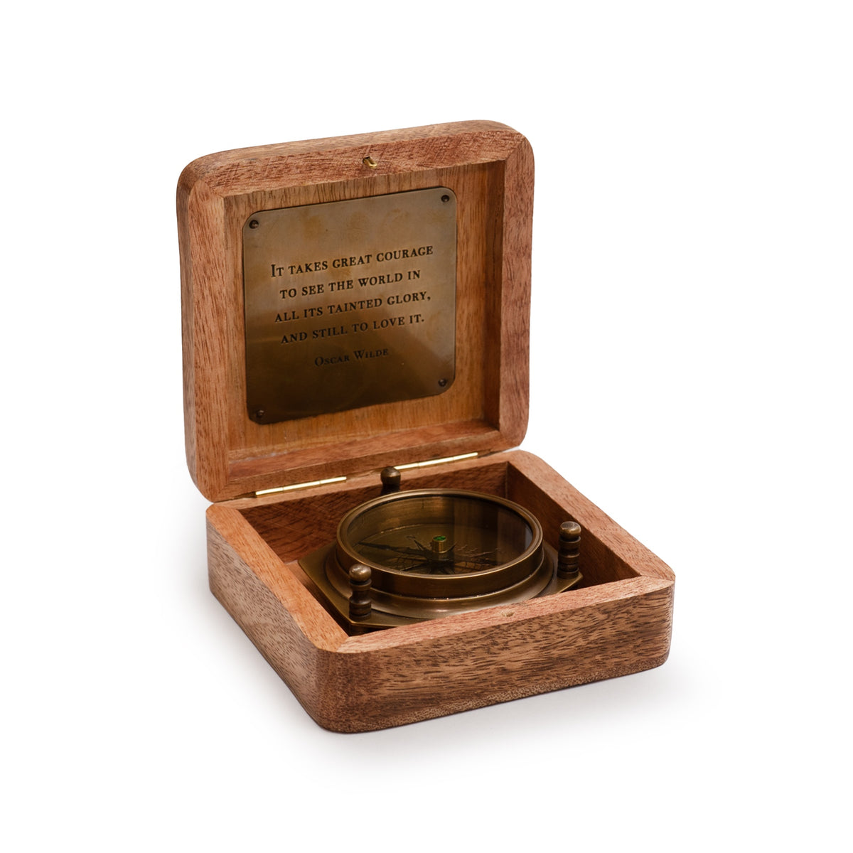 Compass with Wooden Box