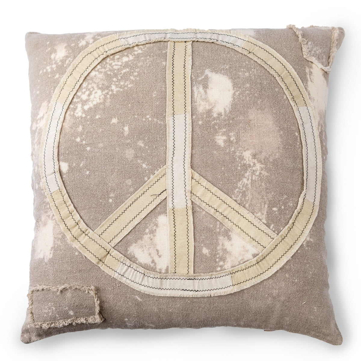 Splattered Peace Sign Pillow 24x24