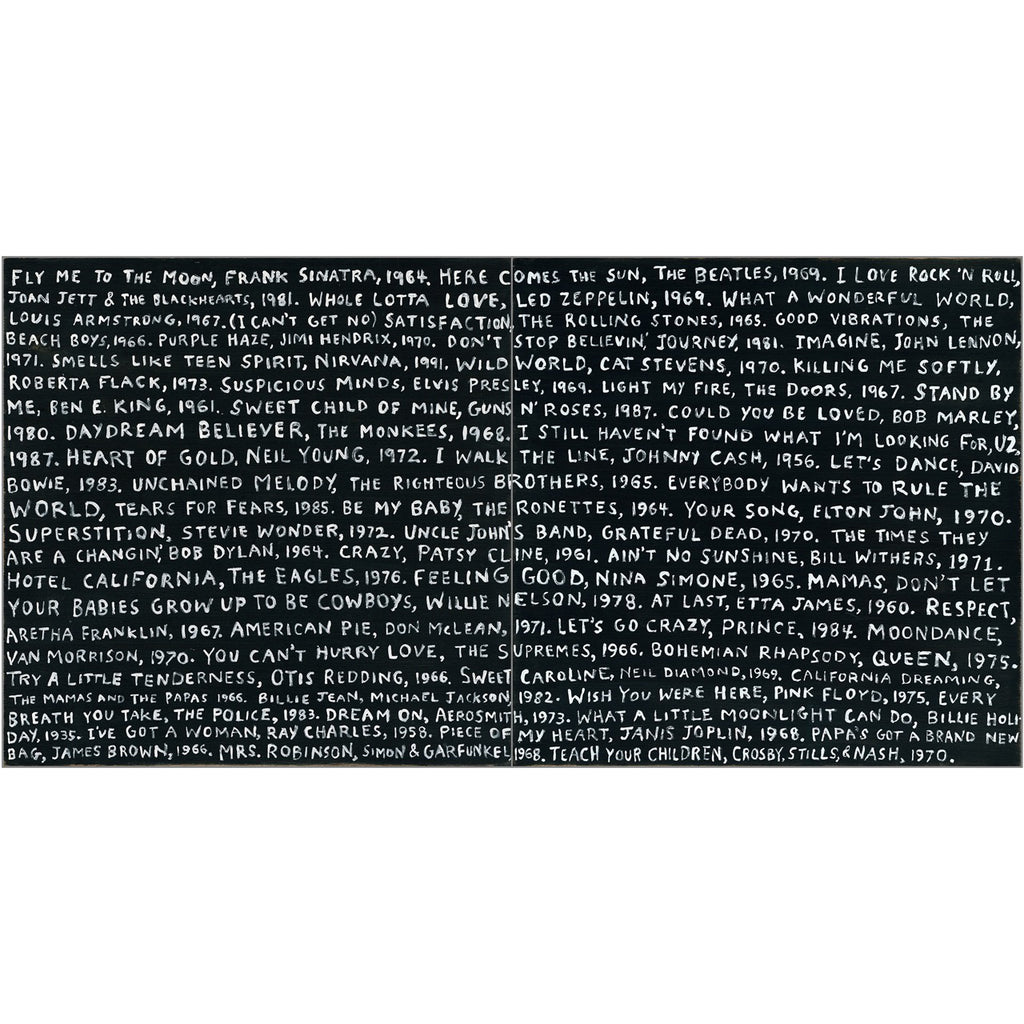 Playlist Art Print in Black