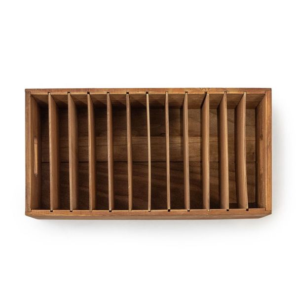 Recycled Pine Wood File Box Display
