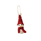 ***Cozy Snowman with Red Hat & Scarf Ornament