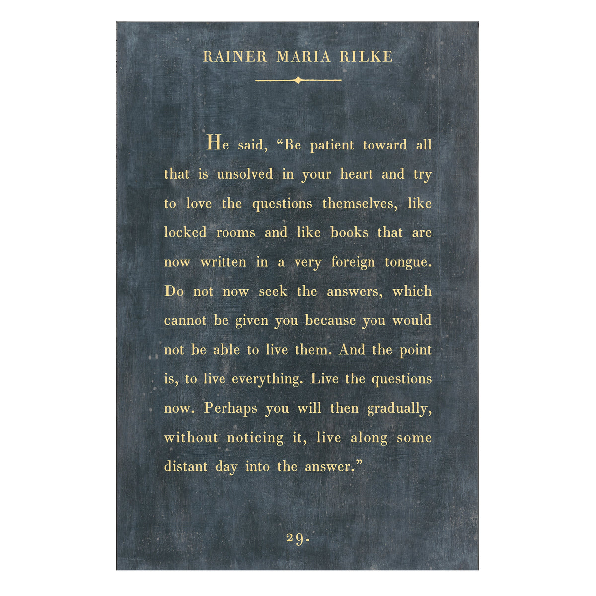 Rainer Maria Rilke Art Print - Gallery Wrap
