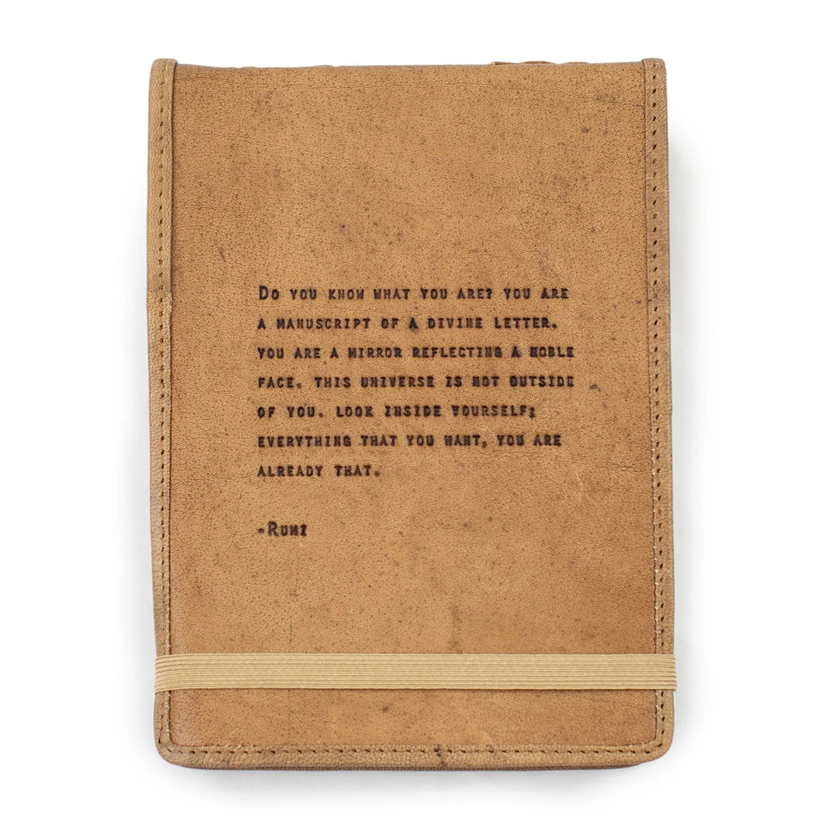 ***Do You Know What You Are Signature Leather Journal - Maple