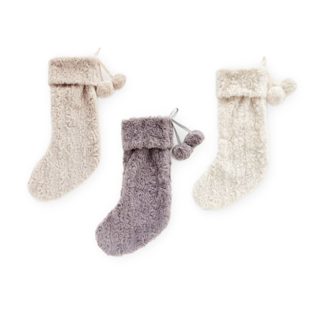 Faux Fur Stocking,  Acrylic, 24"