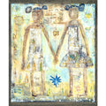 Sisters Art Print - Grey Wood