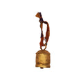 Small Bell with Brass Finish and Kantha Hanger