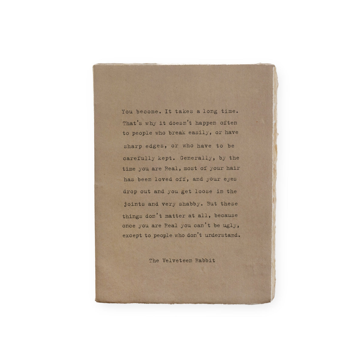You Become Large Deckled Edge Notebook - Sage
