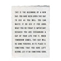 This is the Beginning Handmade Paper Print - 12x16