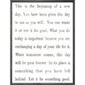 This is the Beginning Art Print - Grey Wood